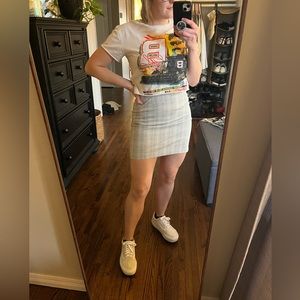 H&M Gray Plaid mini skirt